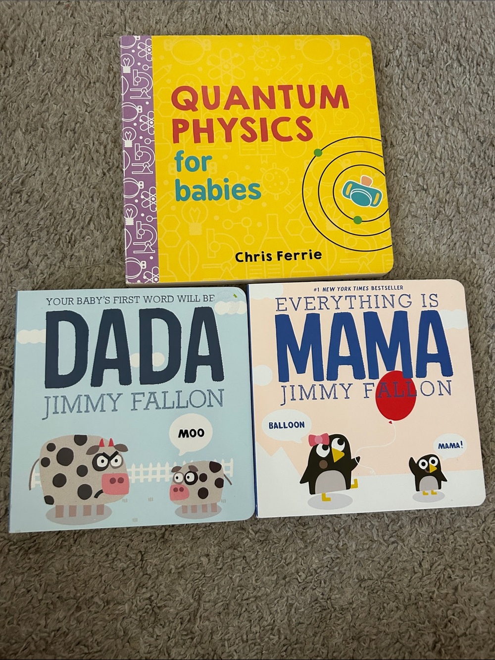 Quantum Physics for Babies, Mama, Dada Board Book Bundle
